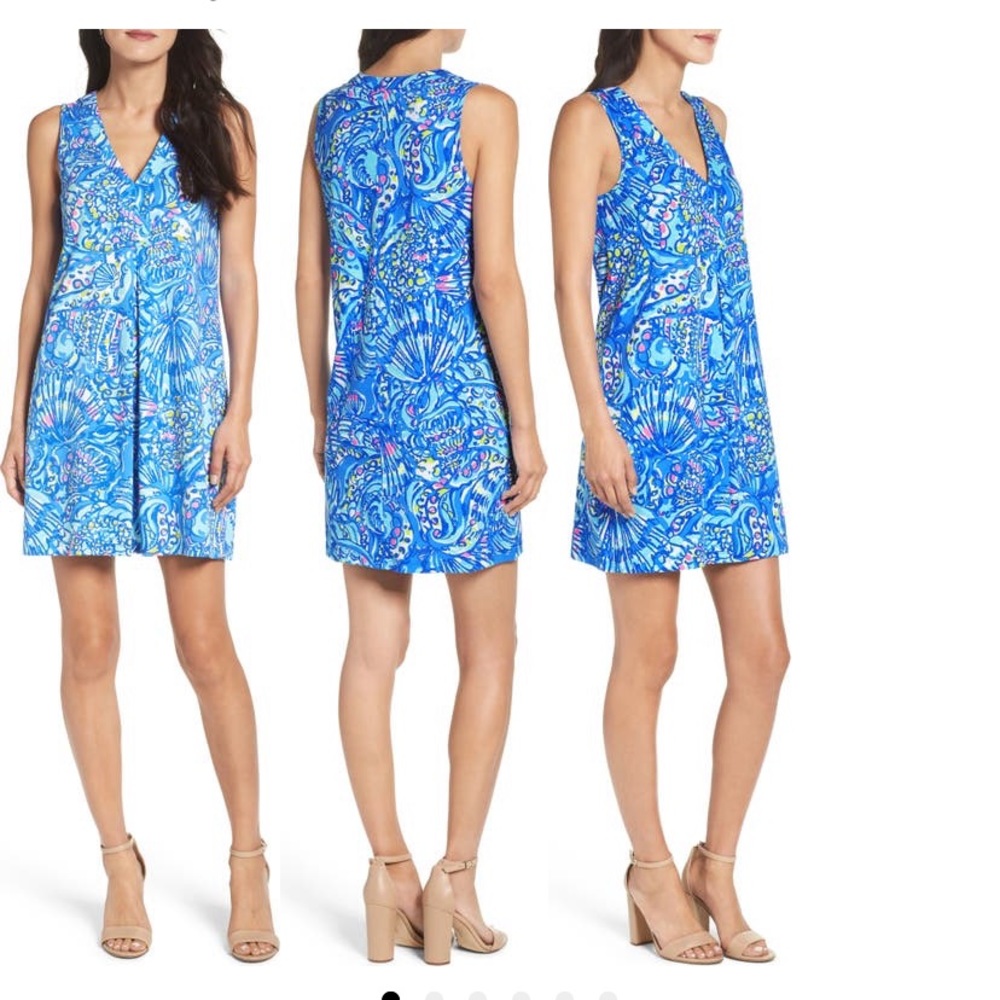 Lilly Pulitzer Amina swing dress brilliant blue